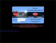 Tablet Screenshot of galaxysingles.com